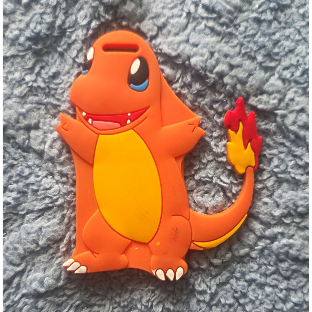 Pokémon Charmander Orange Silicone Travel Luggage Tag for Luggage & Bags